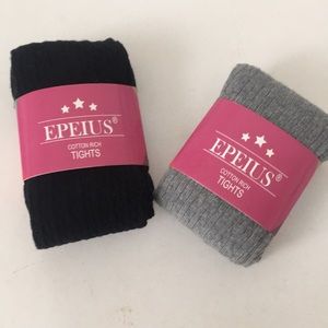 NWT Girls Cotton Rich Tights (2)
